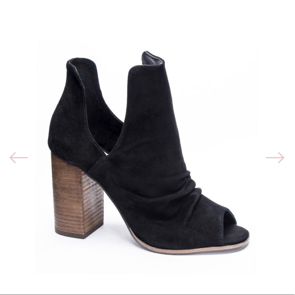 Chinese Laundry 42 Gold Leena Peep Toe Bootie